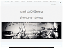 Tablet Screenshot of annickmaroussy.com